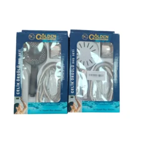 Duş Seti Çelik  Örgülü Golden