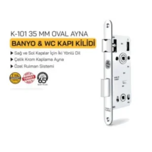 K101 Banyo-Wc Kilidi 35Mm Oval Şahsuvar
