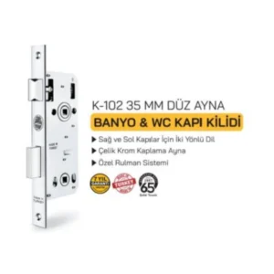 K102 Banyo-Wc Kilidi 35Mm Düz Şahsuvar