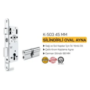 K503 Daire Kilidi Silindirli 45Mm Oval Şahsuvar