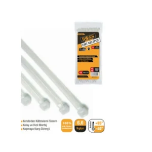 Cırt Kelepçe Beyaz 3,6*300Mm