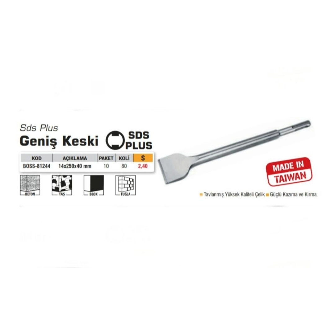 Keski Geniş 14/250*40Mm Sds Plus Boss - Görsel 2